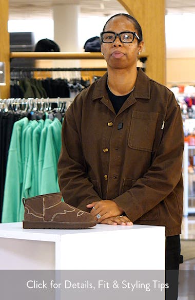 UGG® Women's Classic Ultra Mini Western Leather Boot (Women) | Nordstrom