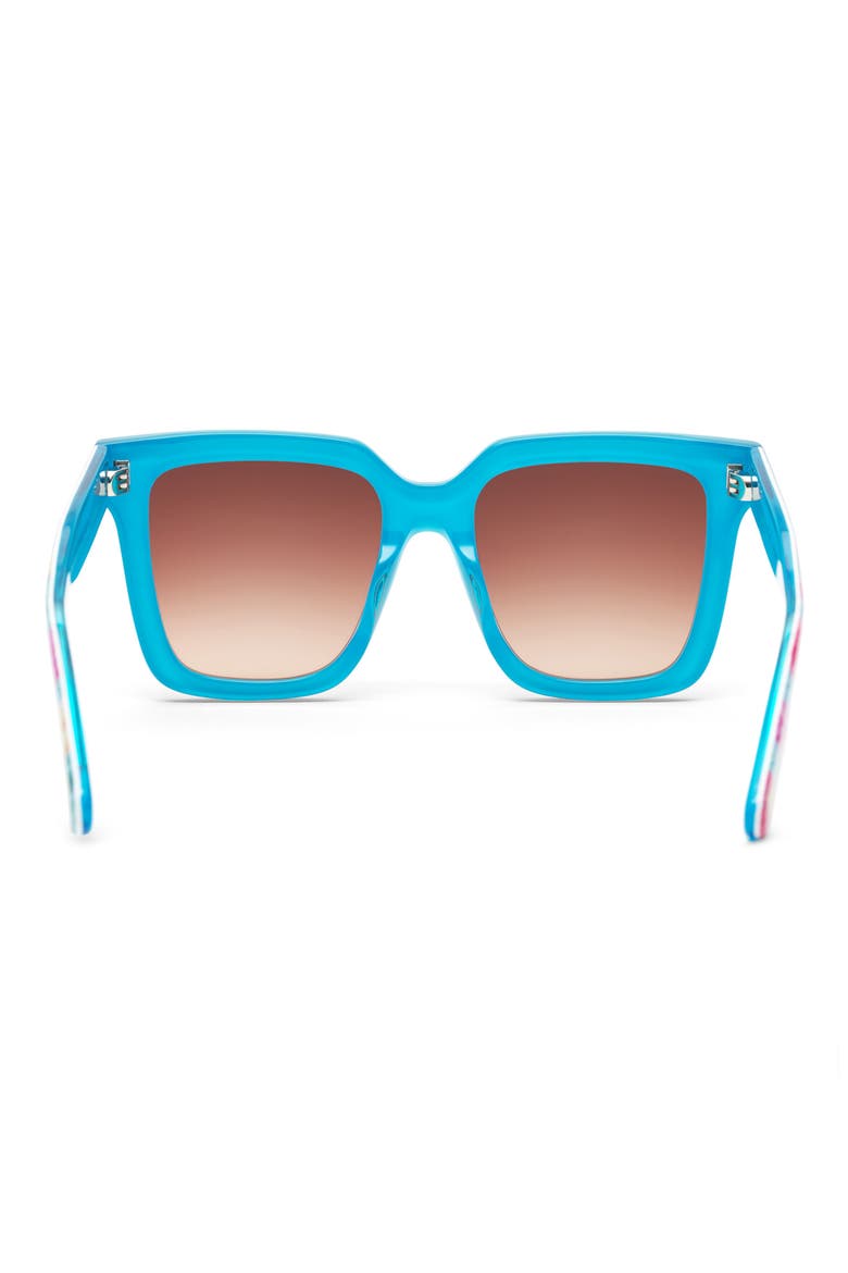 Novella 53mm Gradient Square Sunglasses, Alternate, color, TURQUOISE WAVES
