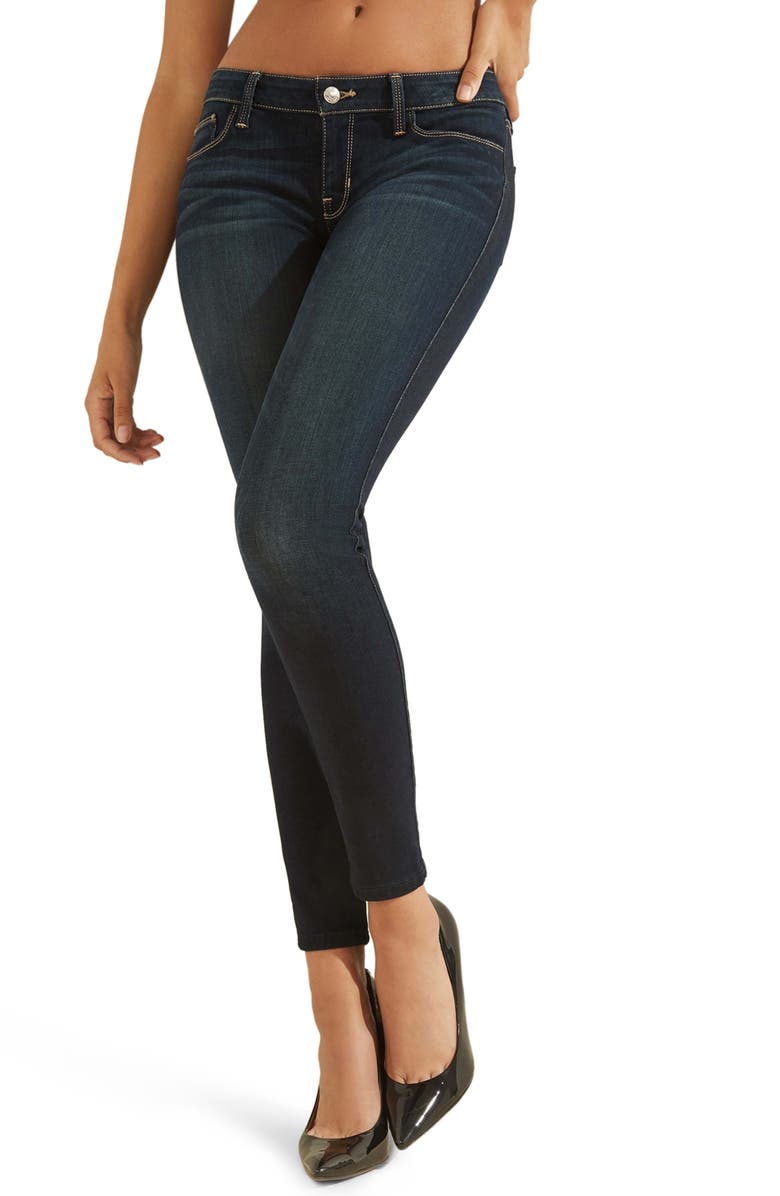 GUESS Low Rise Power Skinny Jeans, Main, color,