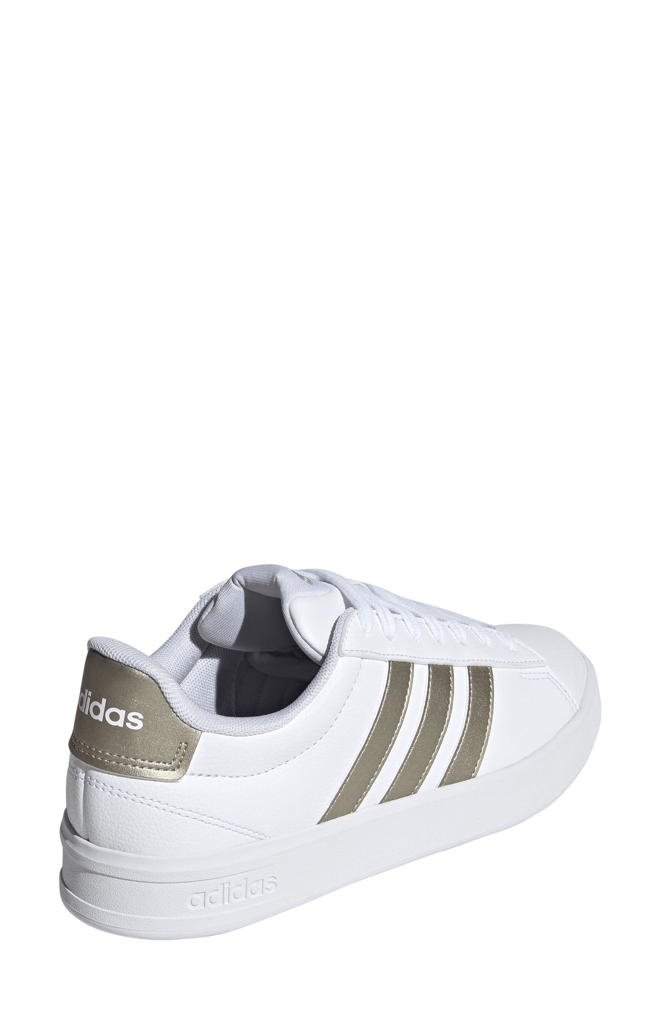 adidas Grand Court 3.0 Sneaker, Alternate, color, White/ Cyber Met./ White