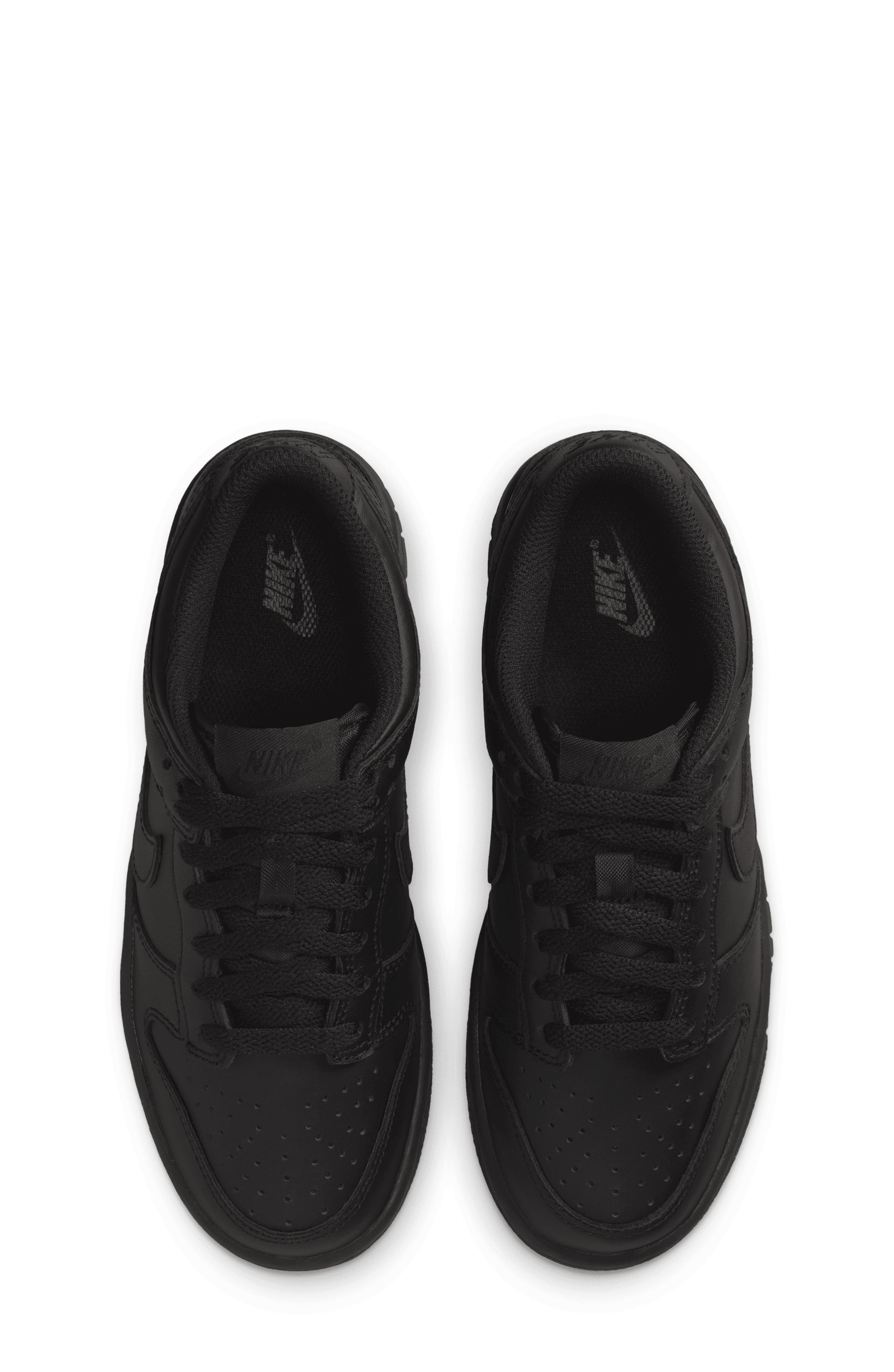Nike Kids' Dunk Low Basketball Sneaker, Alternate, color, 009 Black/Black/Black