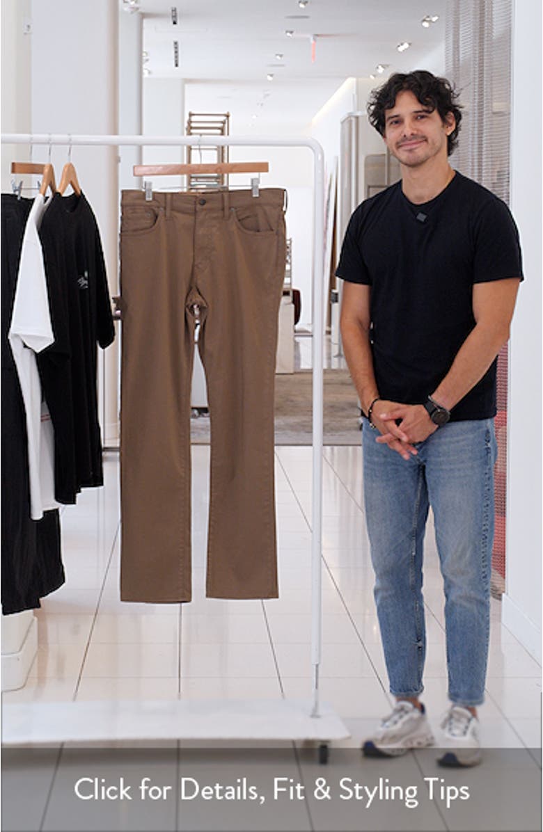 Varick Slim Straight Leg Stretch Sateen Pants, sales video thumbnail