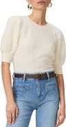 PAIGE Gladiolus Short Sleeve Cashmere Sweater