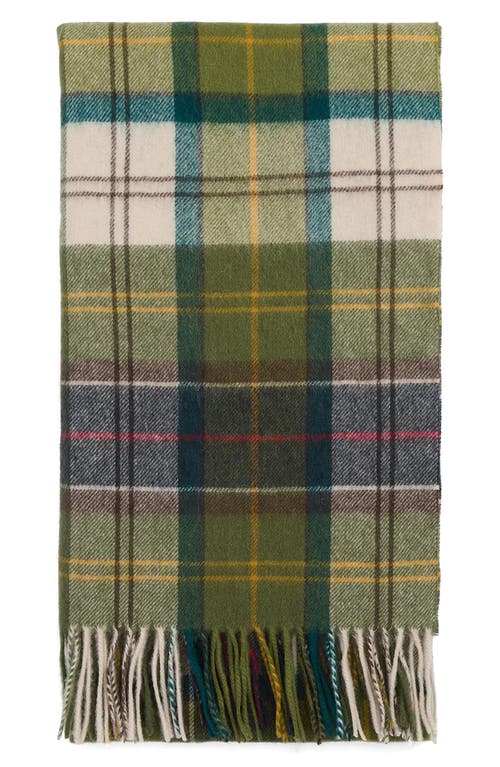 Barbour Serena Tartan Scarf Accessories In Green