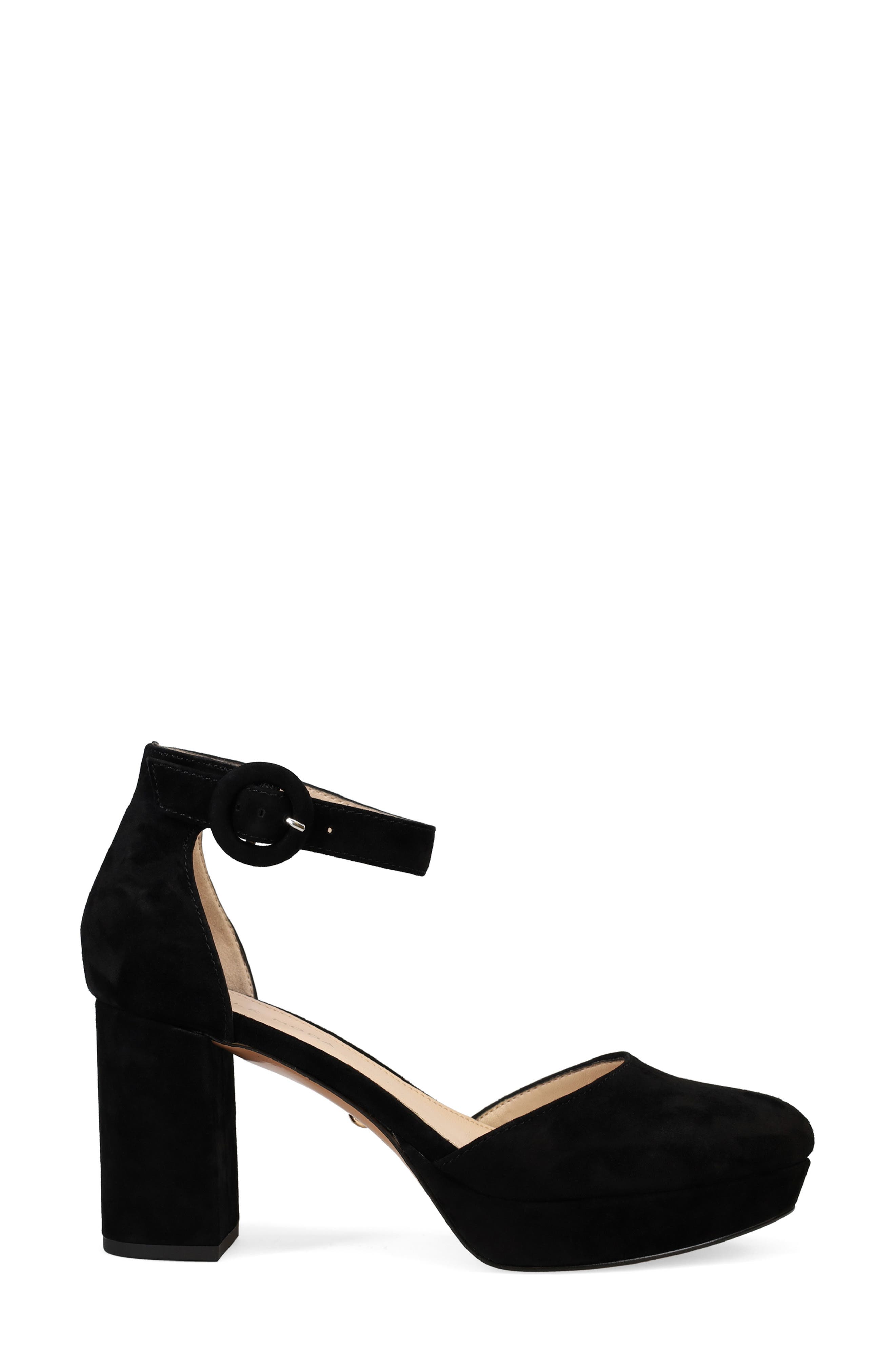 Pelle Moda Lenor Block Heel Platform Pump, Alternate, color, Black