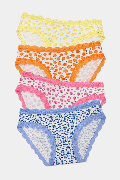 Stripe & Stare Original Knicker Four Pack In Multi