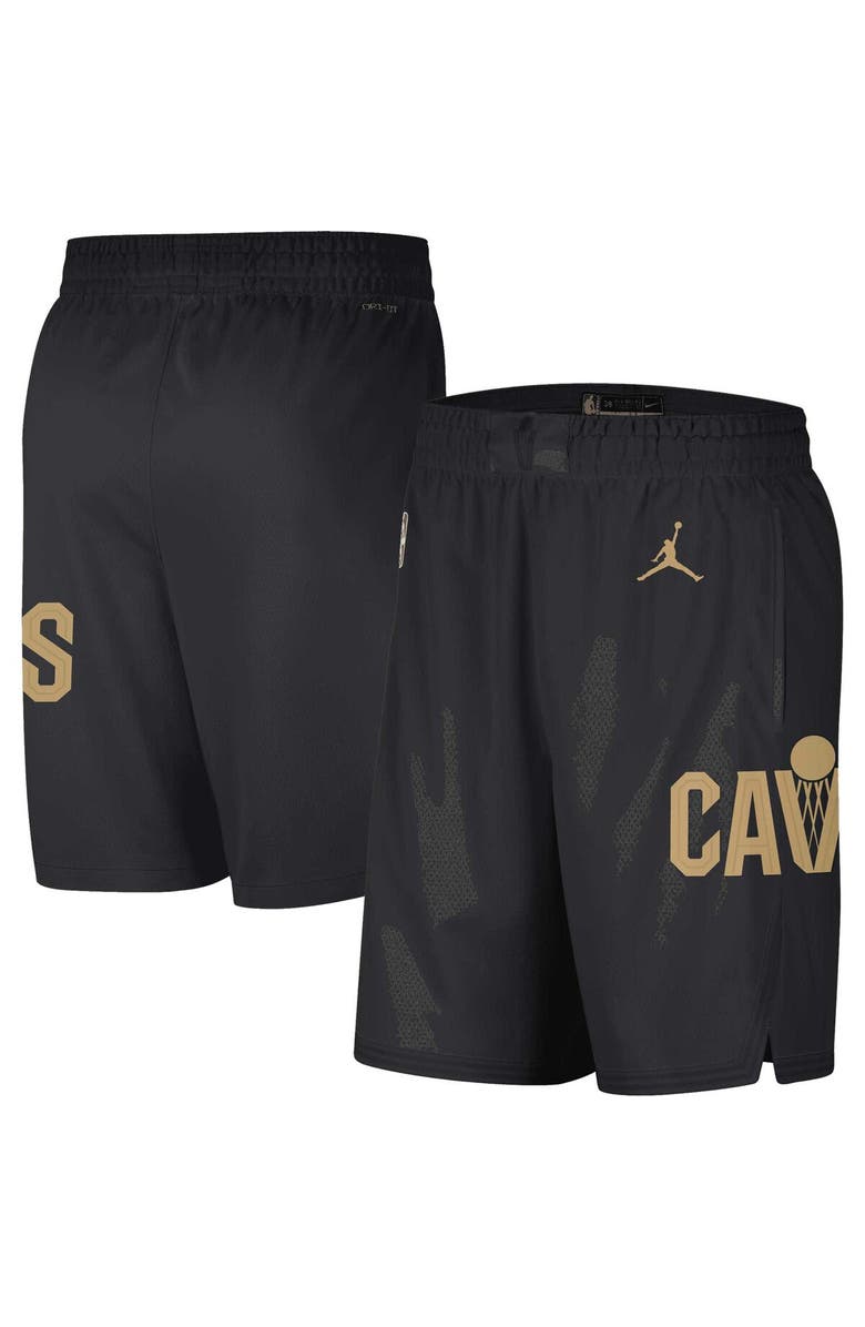 Jordan Brand Men's Jordan Brand Black Cleveland Cavaliers 2022/2023 Statement Edition Swingman Performance Shorts, Main, color, 