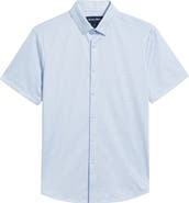 Mizzen+Main Halyard Trim Fit Short Sleeve Performance Button-Up Shirt
