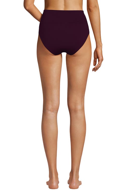LANDS' END LANDS' END CHLORINE RESISTANT PINCHLESS HIGH WAISTED BIKINI BOTTOMS