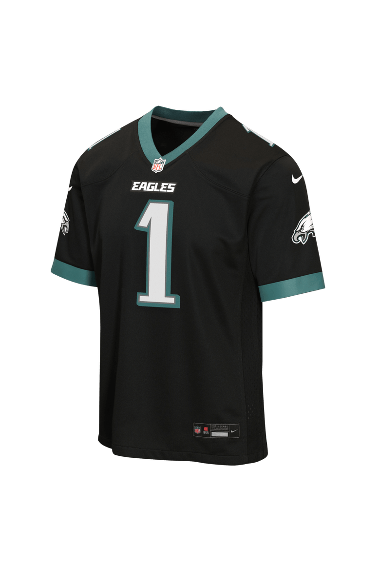 Youth Nike Jalen Hurts Black Philadelphia Eagles Alternate Game Jersey, Main, color, Black