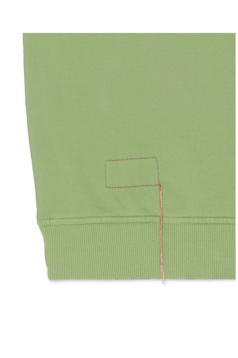 Cotton Zip-Up Sweatshirt, Alternate, color, Sage Green