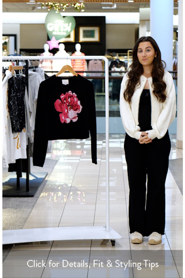 Heritage Rose Issa Wool Blend Crop Sweater video