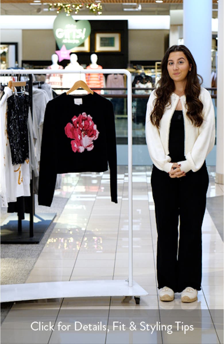 Heritage Rose Issa Wool Blend Crop Sweater, sales video thumbnail