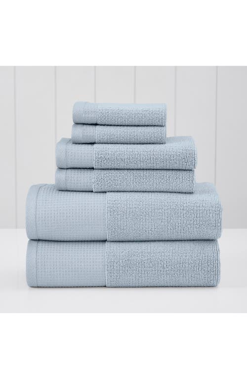 Modern Threads Waffle Rib 6-piece Towel Set In Air