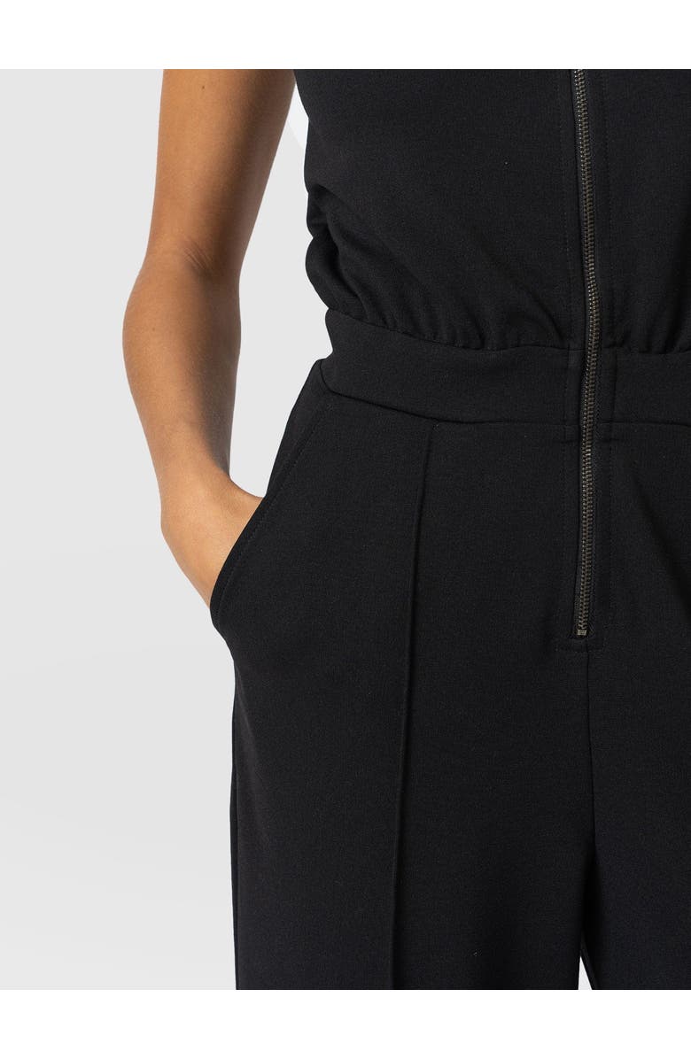 Saint + Sofia Keller Jumpsuit, Alternate, color, Black