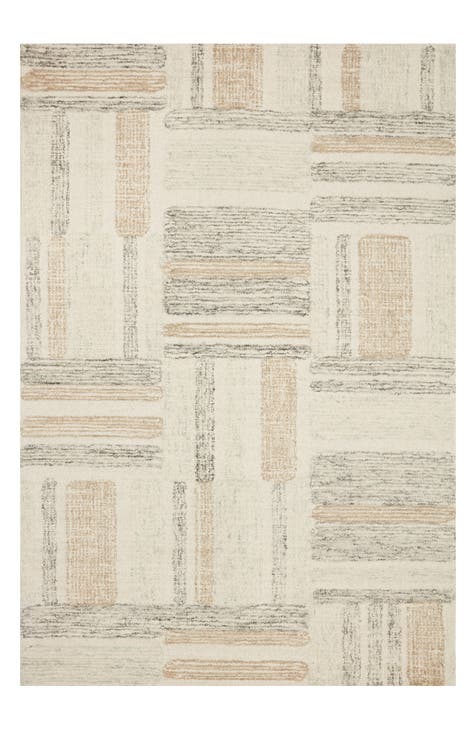 Milo Collection Rug - Slate/Olive - 5' x 8'