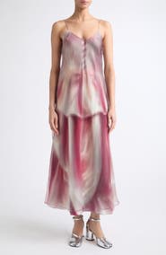 Maison Margiela Porcelain Print Midi Slipdress