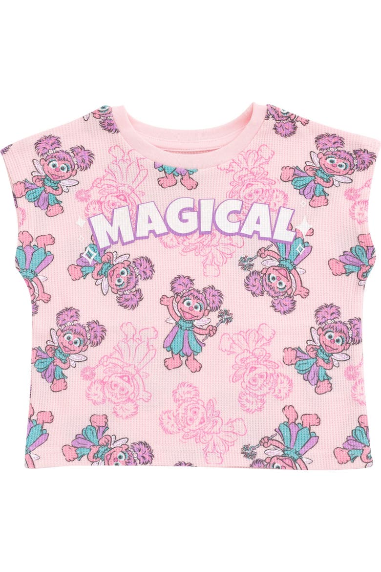 Abby Cadabby Girls' T-Shirt and Waffle Shorts Set, Alternate, color, Abby Cadabby Pink