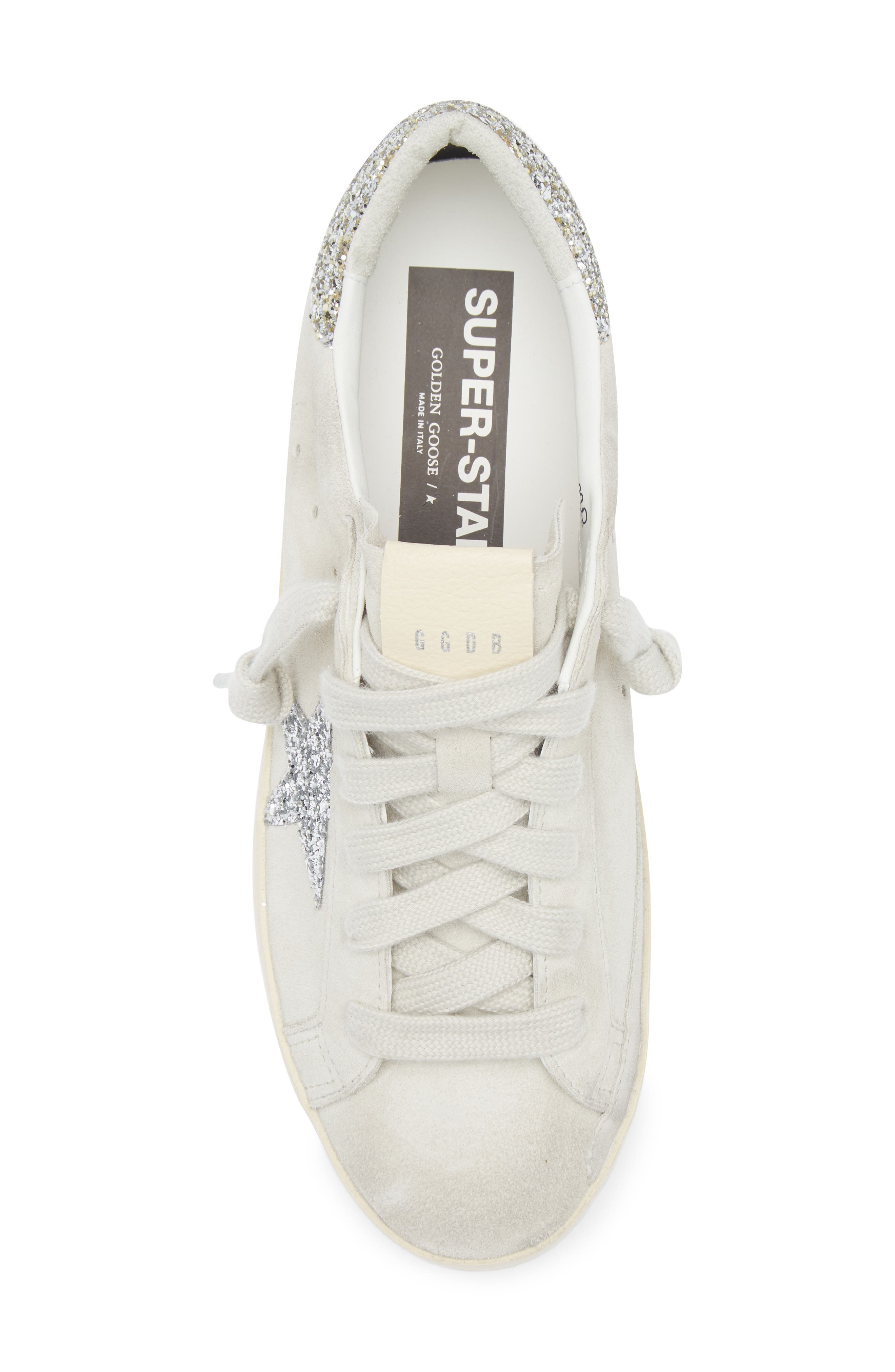 Golden Goose Super-Star Low Top Sneaker, Alternate, color, Beige/ Silver/ Platinum