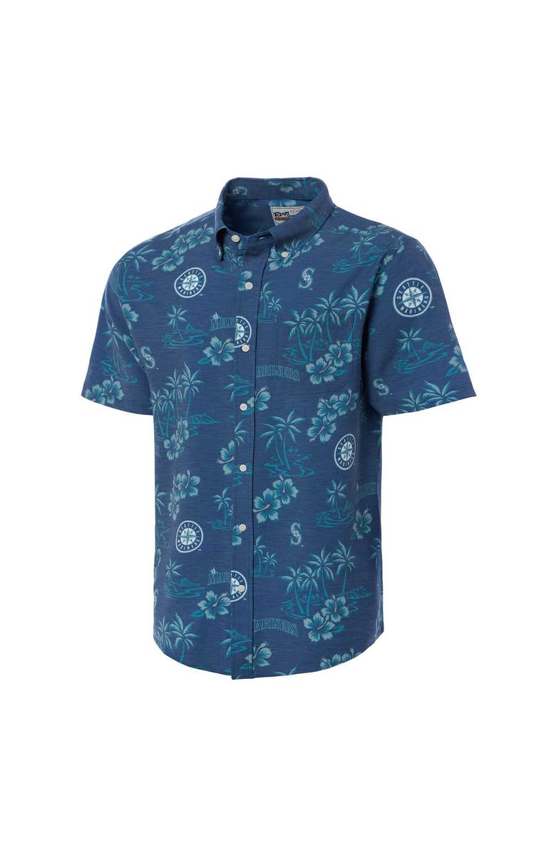 Reyn Spooner Men's Reyn Spooner Navy Seattle Mariners Kekai Button-Down Shirt, Alternate, color, 