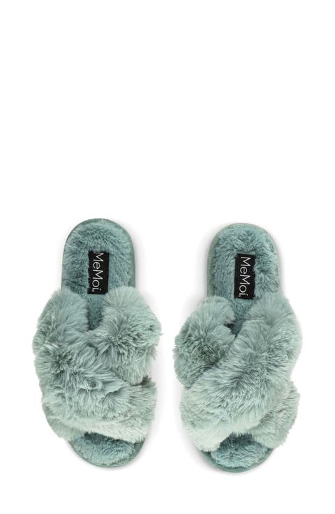 Beverly Faux Fur Memory Foam Slipper (Women)