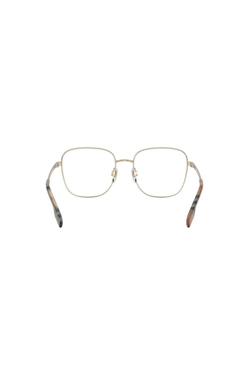 Burberry 54mm Square Optical Glasses In Gold