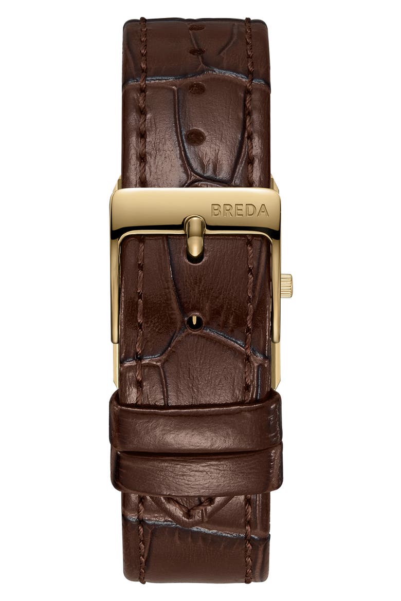Virgil Leather Strap Watch, 16mm x 8mm, Alternate, color, OLIVE