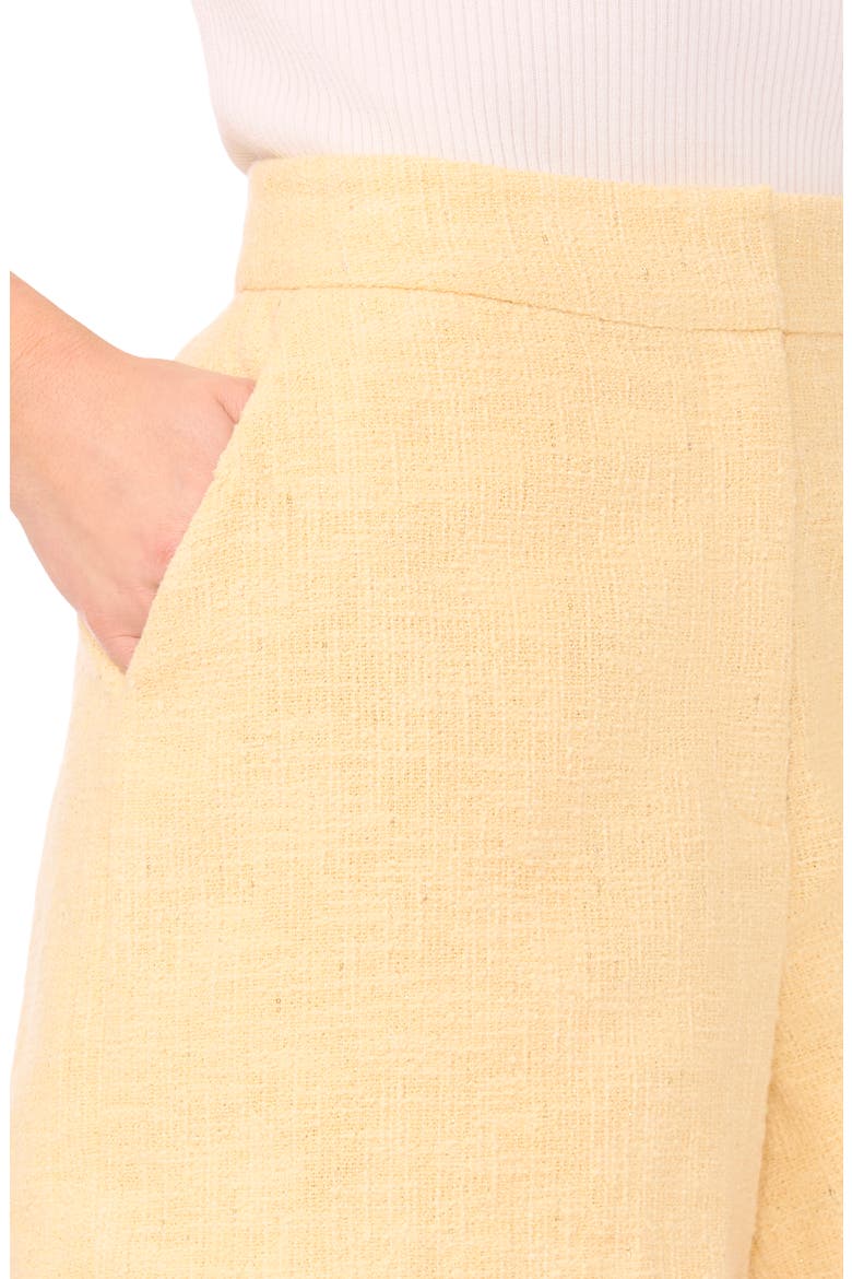 Hana Cotton Blend Tweed Shorts, Alternate, color, CREAMED CORN