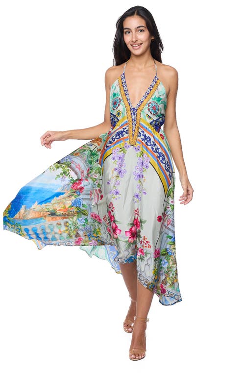 Ranee's Ranees Print Sundress In Green