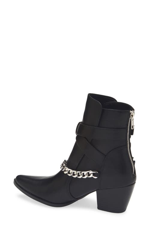 Matisse Jill Buckle Chain Trim Bootie In Black