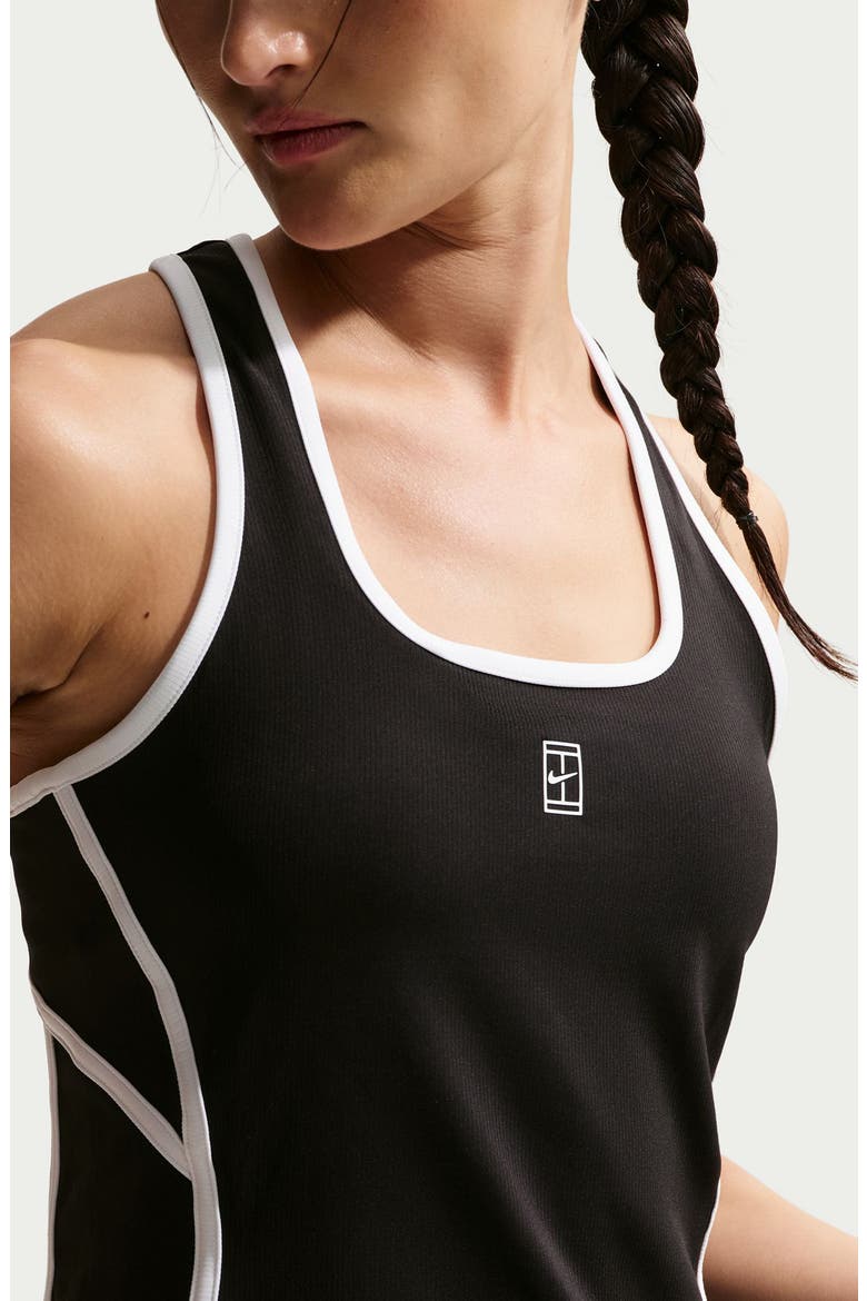 Dri-FIT Racerback Minidress, Alternate, color, 010 BLACK/WHITE