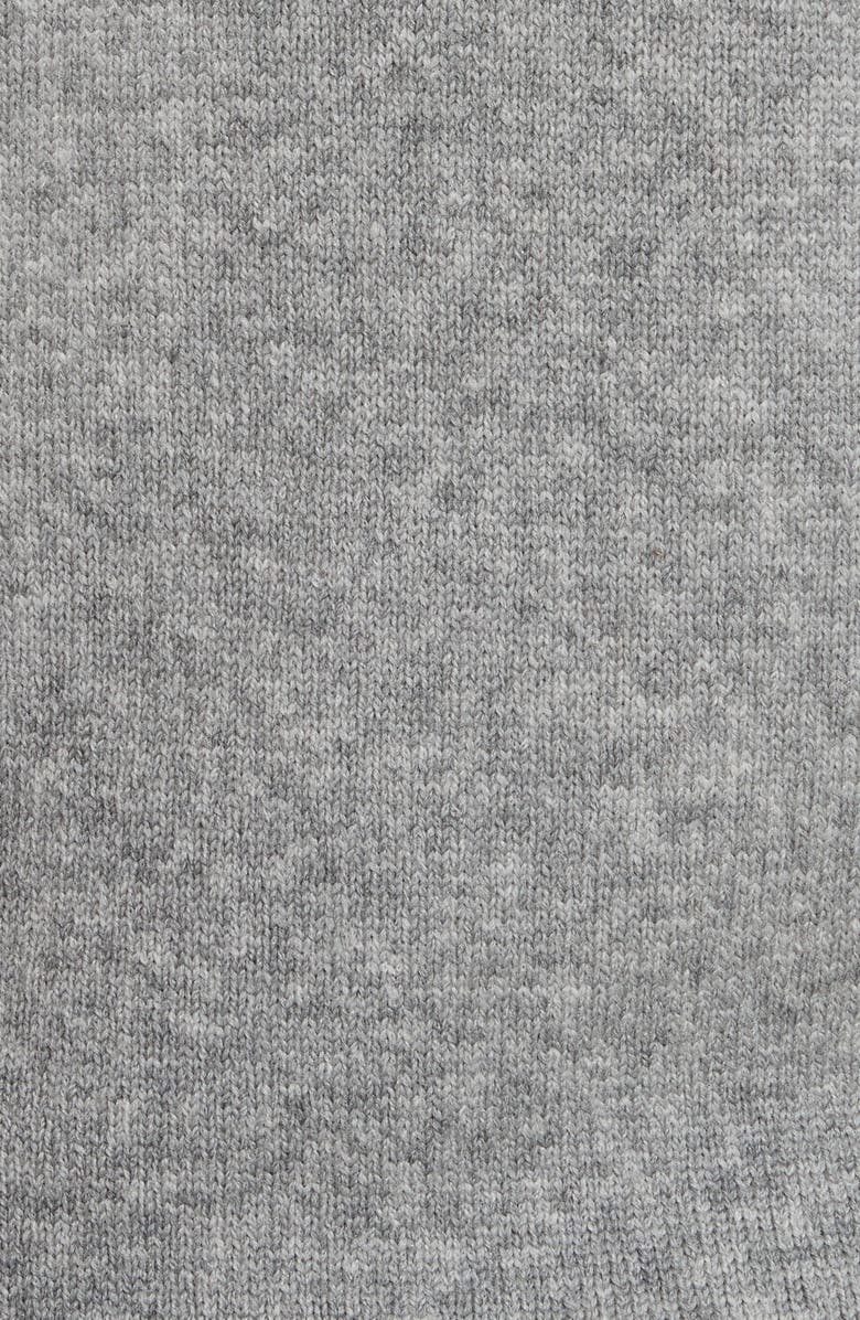 Rebecca Taylor Lace Sleeve Pullover, Alternate, color, Silver Heather Grey / Chalk