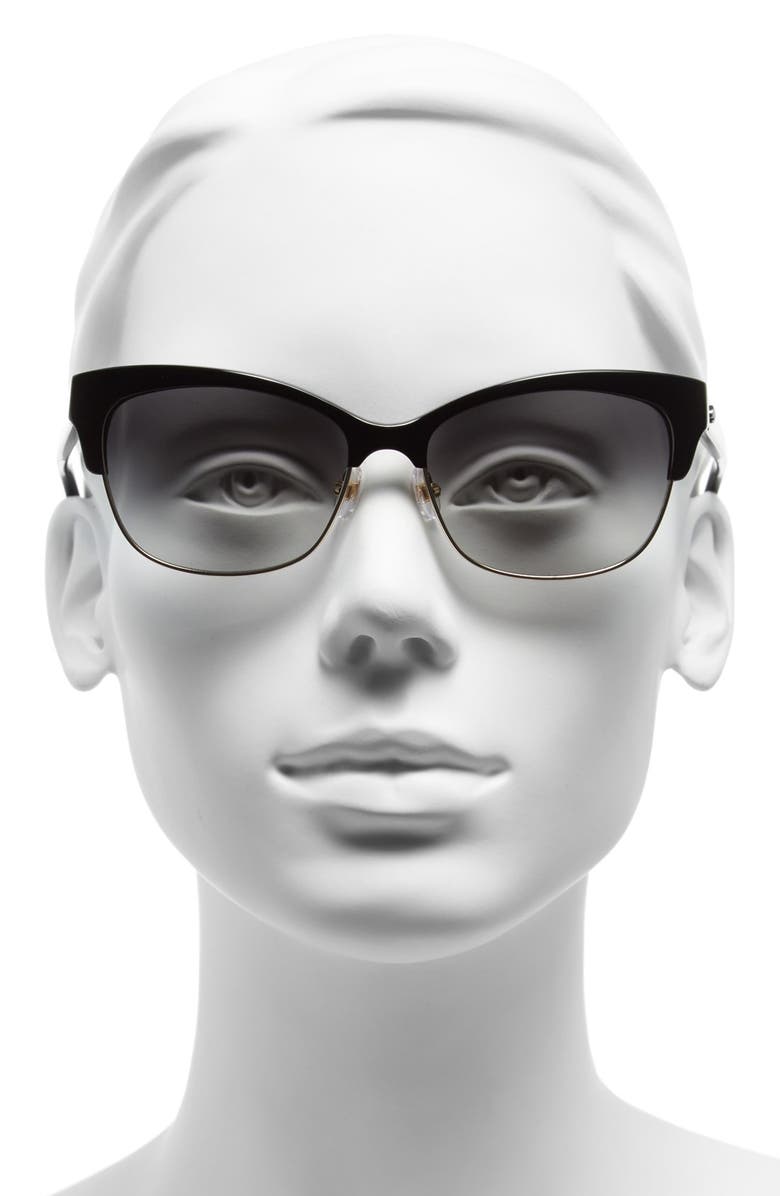 Kate Spade New York shira 55mm retro sunglasses, Alternate, color, 