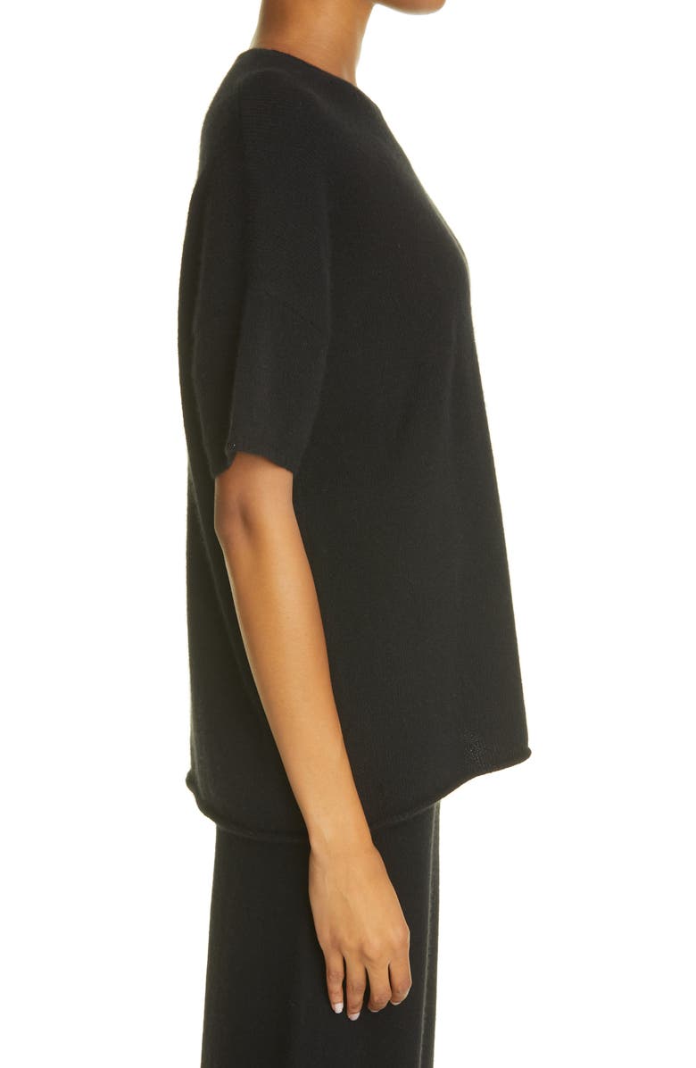 LOULOU DE SAISON Loulou Studio Izaro Oversize Wool Blend Short Sleeve Sweater, Alternate, color, 