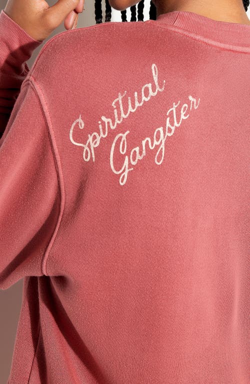 Spiritual Gangster Insignia Bardot Sweatshirt In Canyon