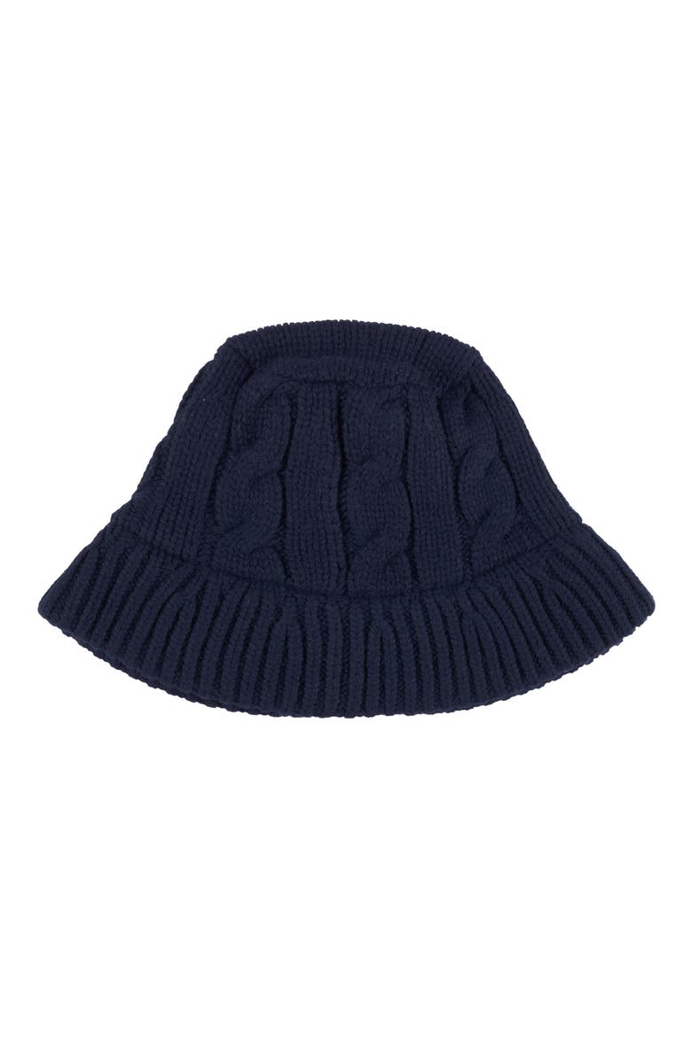 Cable Stitch Bucket Hat, Alternate, color, HUNTER NAVY