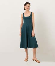 Pact Fit & Flare Square Neck Dress Made With Organic Cotton