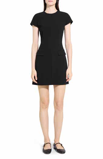 Theory Short Sleeve Front Zip Minidress