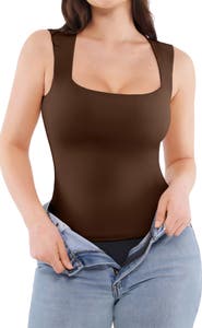 Popilush Cloud Touch Snatched Double Layer Tummy Control Sleeveless Tank Top