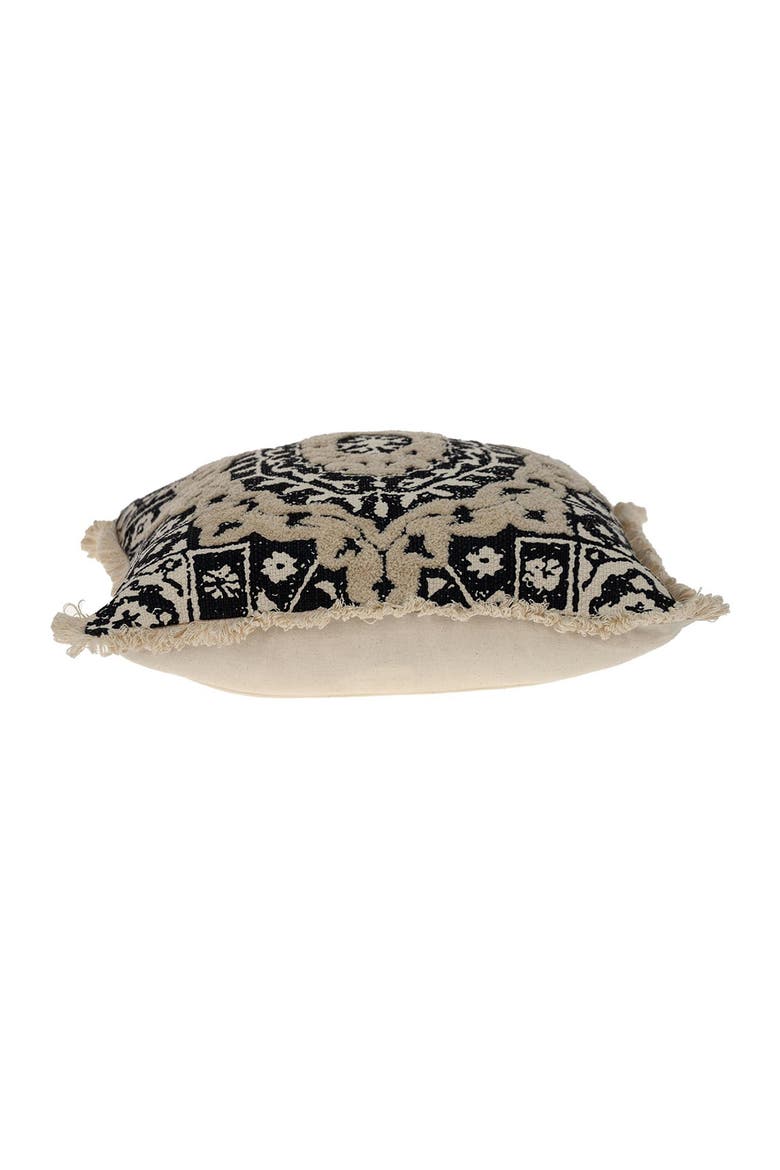 Abu Printed Accent Pillow, Alternate, color, BLACK