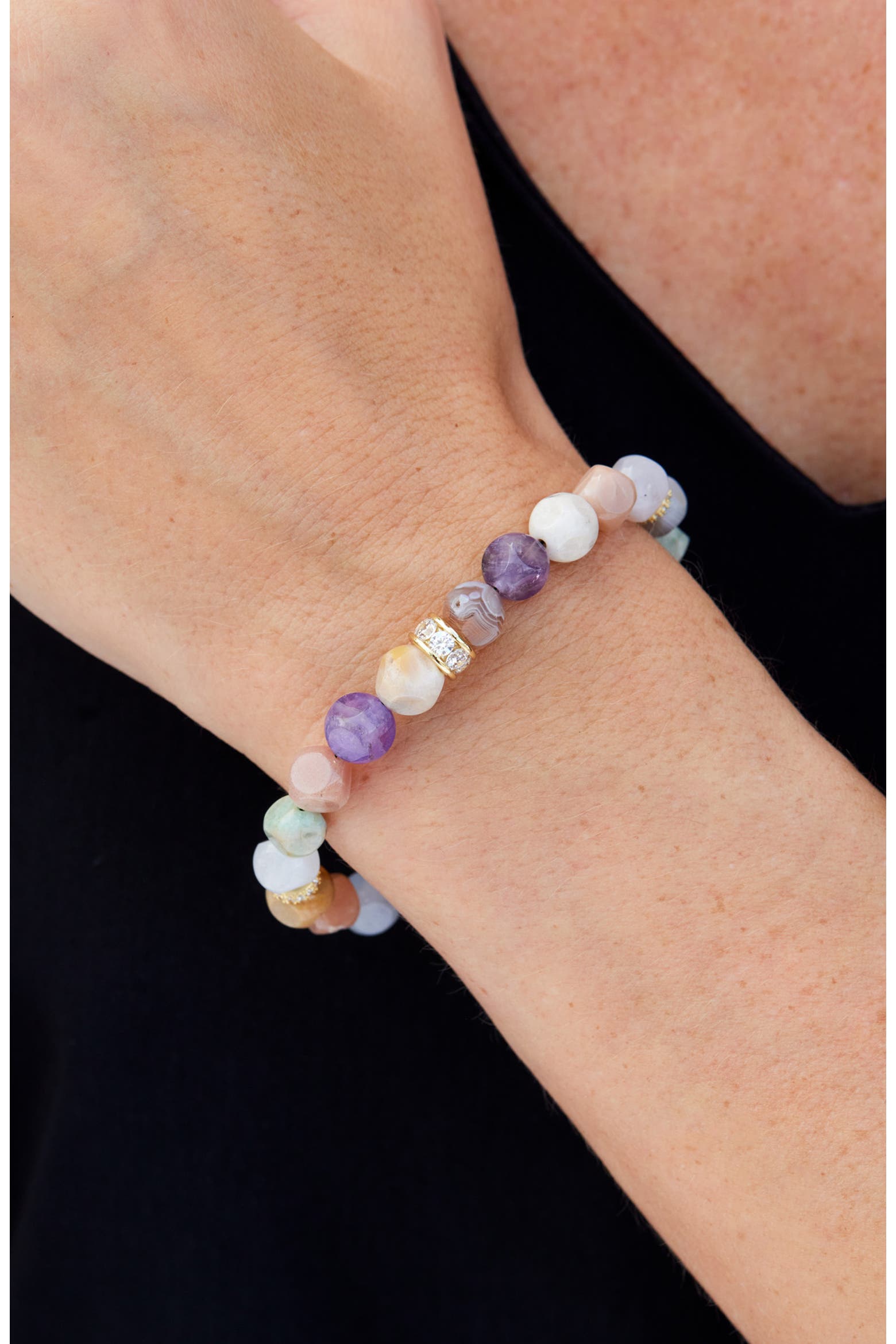 Tech Savvy Color SAVVY CIE JEWELS Multicolor Bead Bracelet (Women) | Nordstromrack
