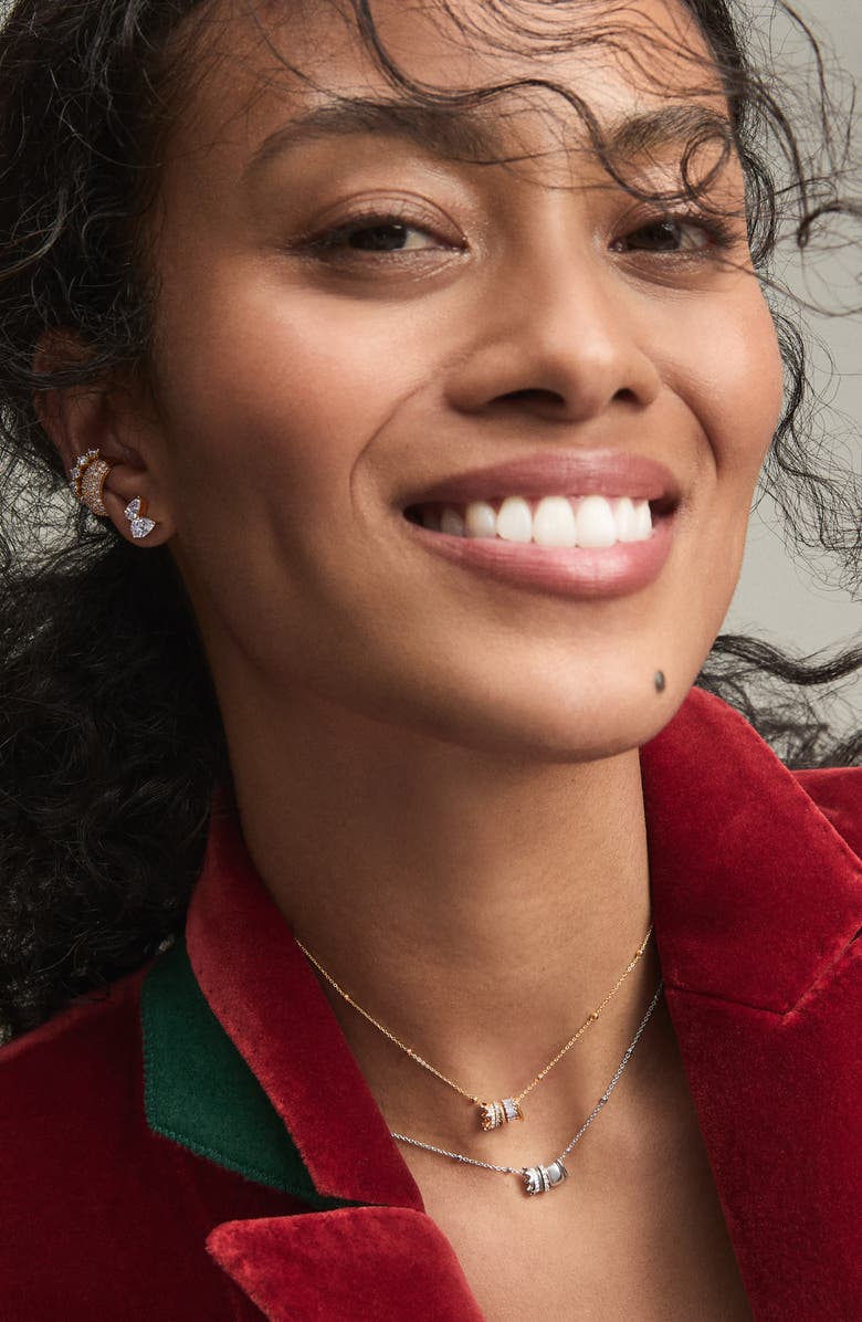 Adina Reyter Royal Rager Diamond & Mini Bead Pendant Necklace, Alternate, color, Gold/ Silver