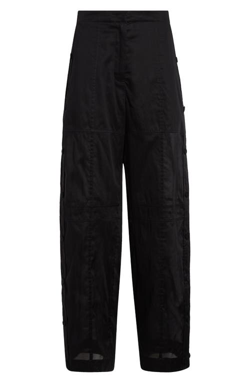 Jil Sander Relaxed Cotton Organdy Straight Leg Pants