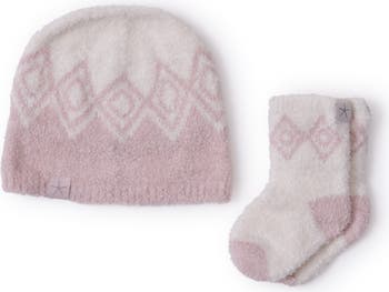 Barefoot Dreams® CozyChic Lite® Fair Isle Beanie & Socks Set  display picture 3