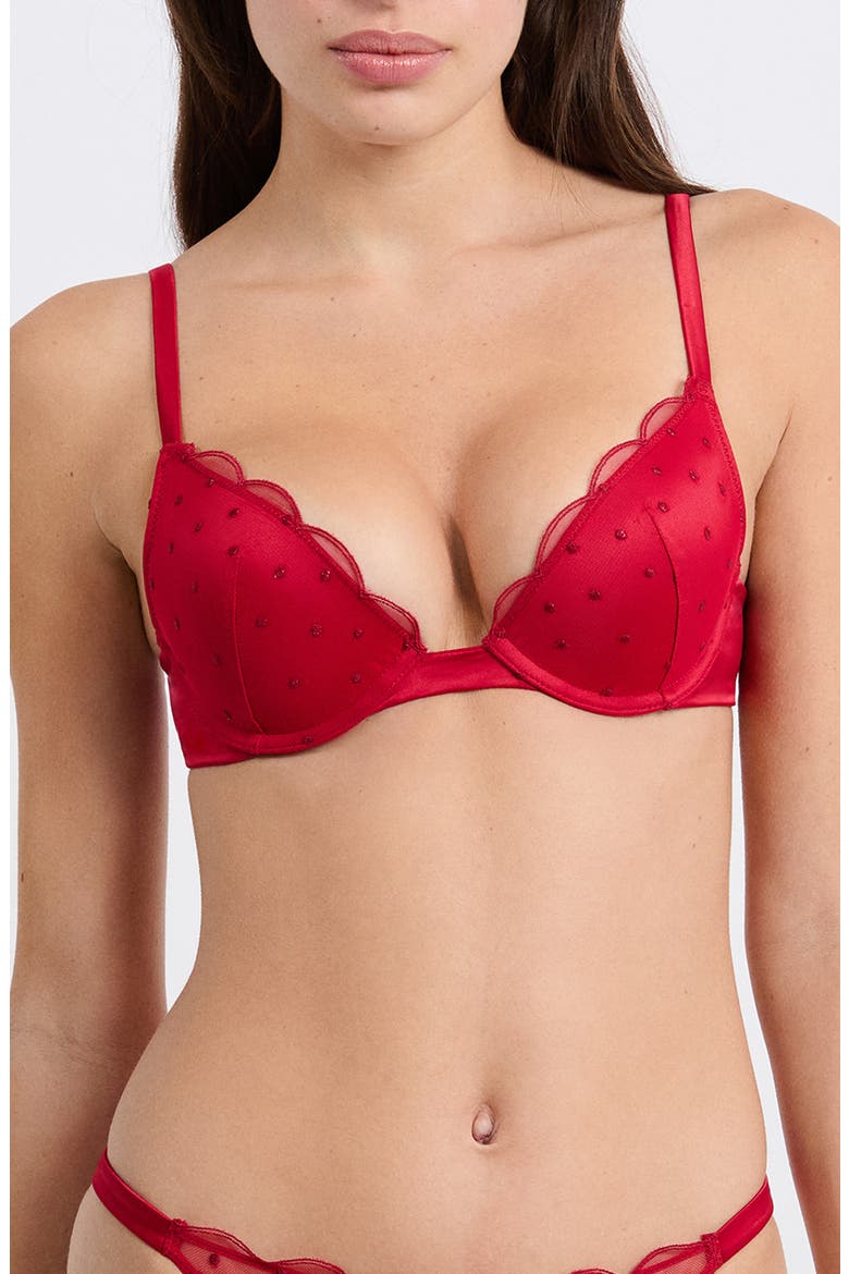 Divine Classique N°2 Underwire Bra, Main, color, RED
