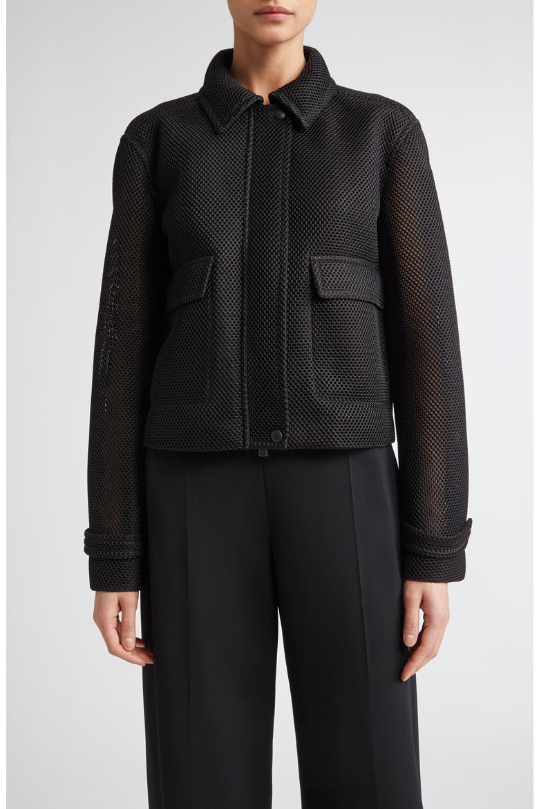 Strenna Technical Mesh Jacket, Main, color, BLACK