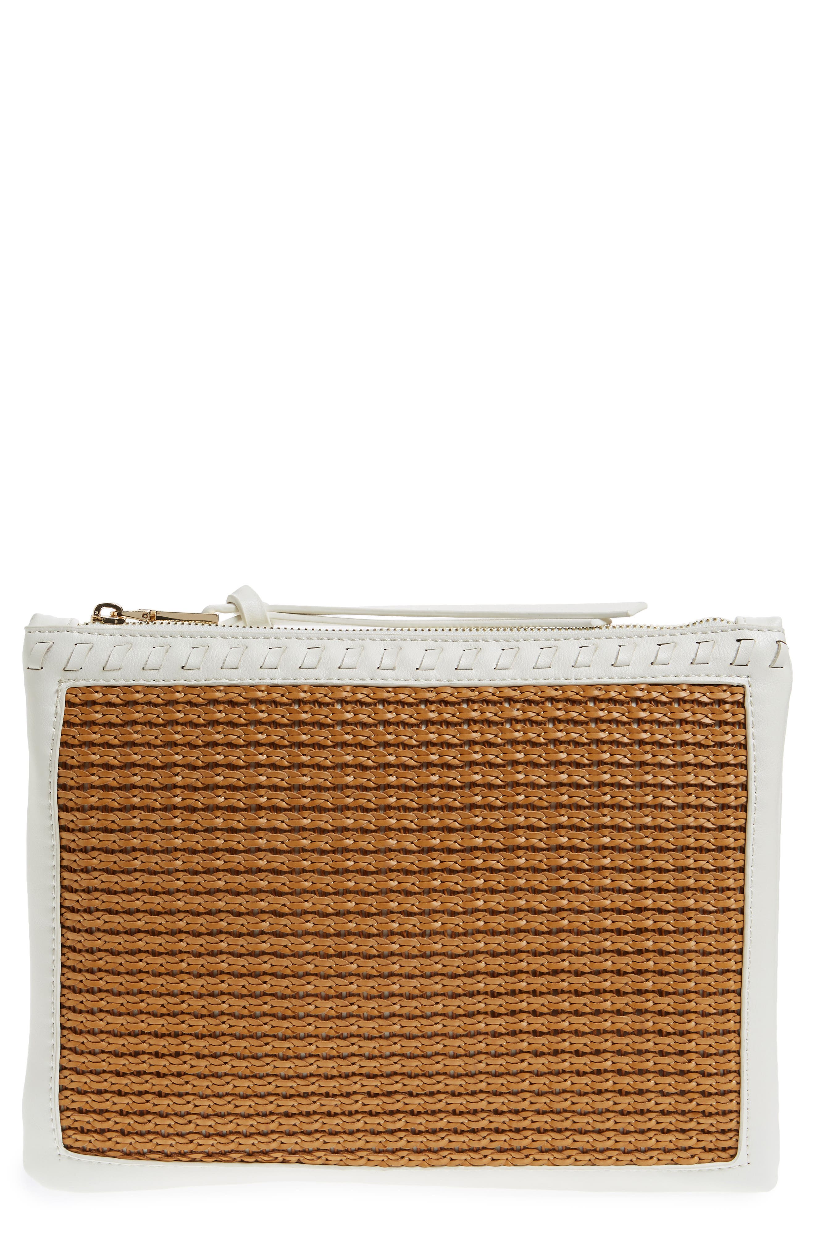 Sole Society Market Wristlet Clutch, Main, color, 