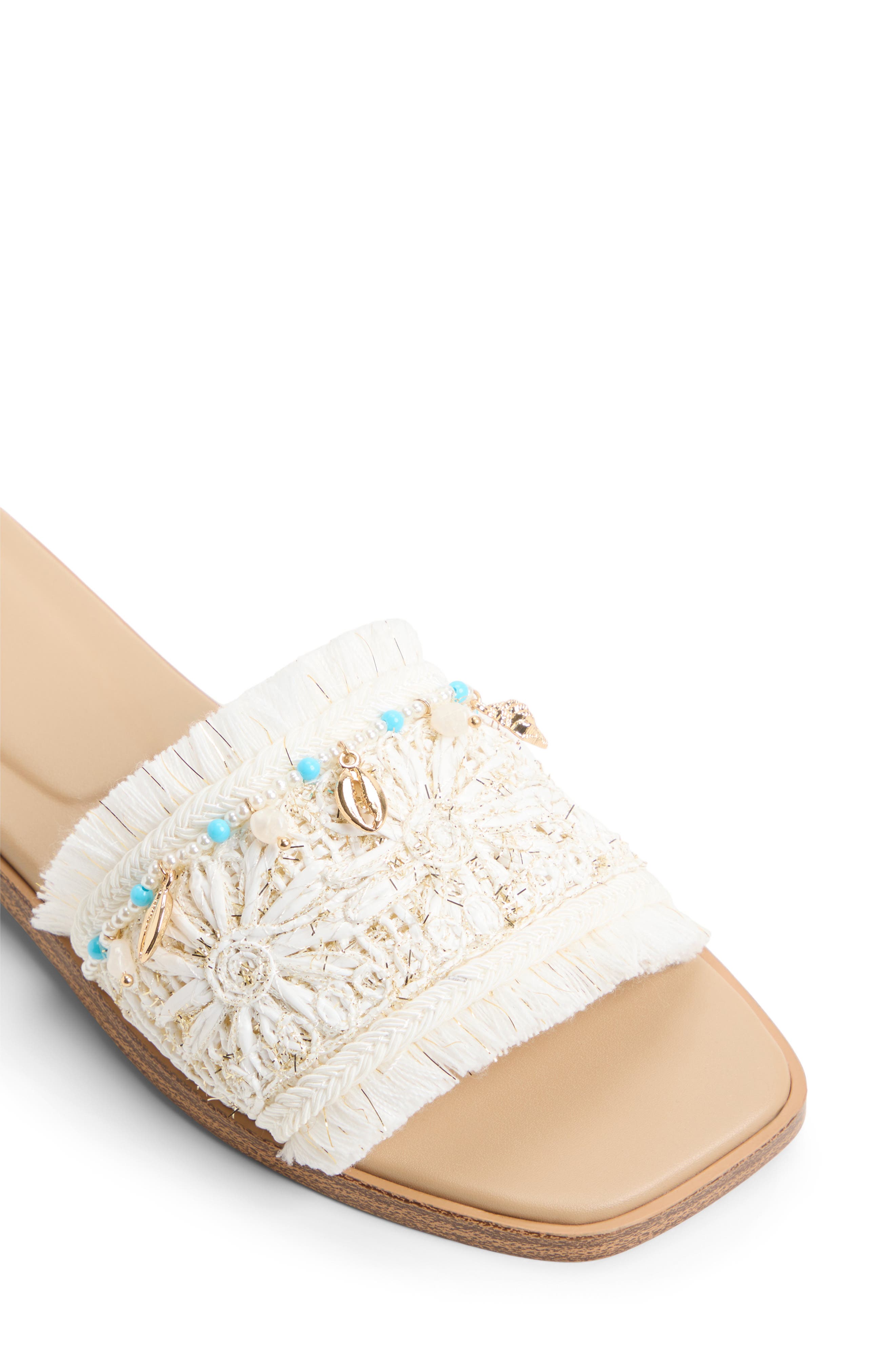 ALDO Aurana Embellished Slide Sandal, Alternate, color, 