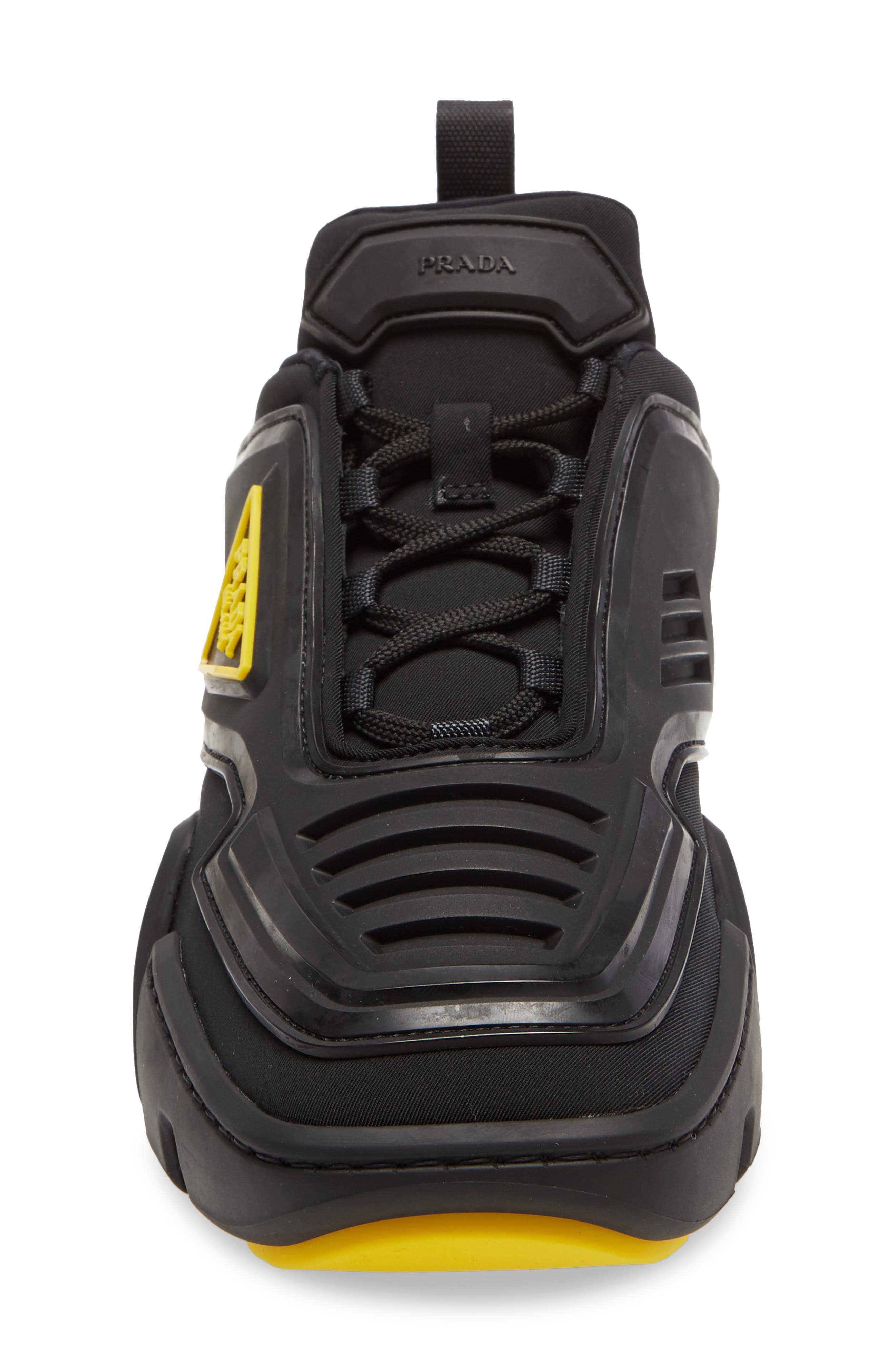 Prada The Techno Stretch Sneaker, Alternate, color, 