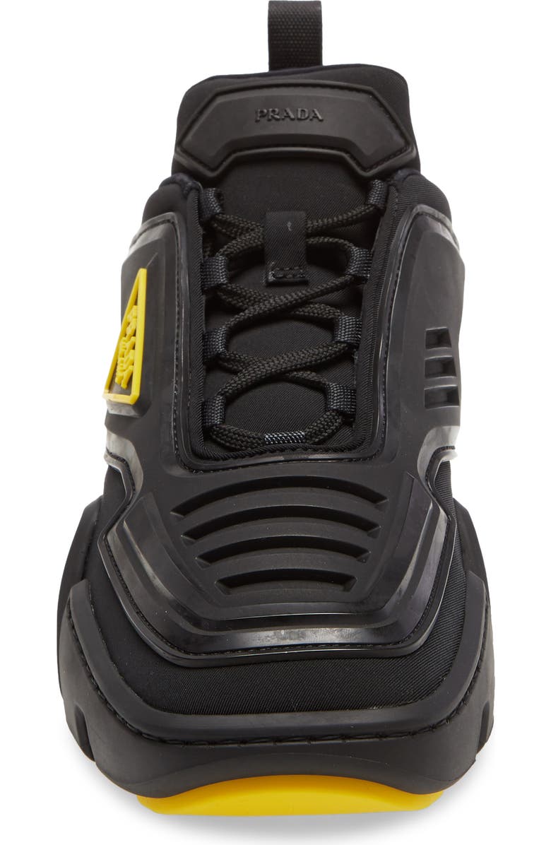 Prada The Techno Stretch Sneaker, Alternate, color,